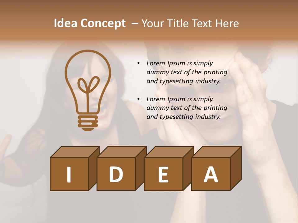 Divorce Caucasian Loud PowerPoint Template