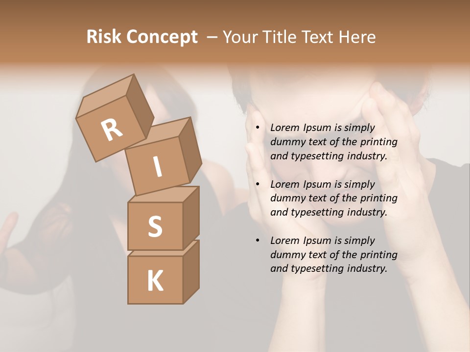 Divorce Caucasian Loud PowerPoint Template