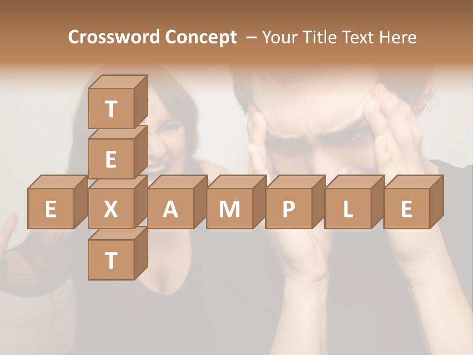 Divorce Caucasian Loud PowerPoint Template