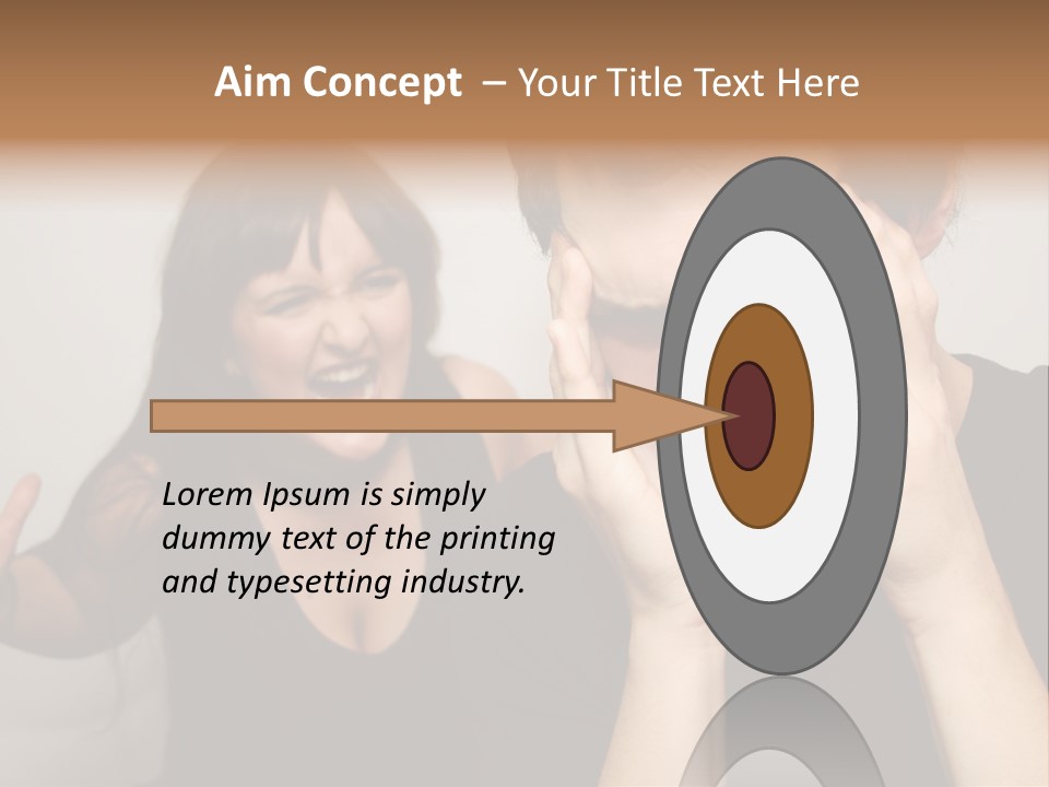 Divorce Caucasian Loud PowerPoint Template