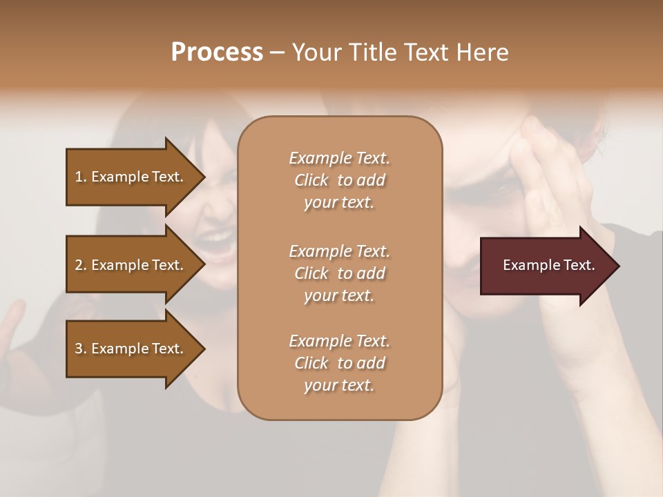 Divorce Caucasian Loud PowerPoint Template