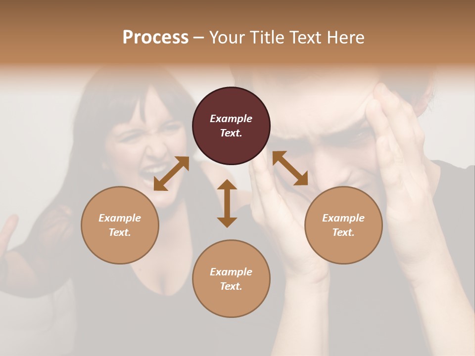 Divorce Caucasian Loud PowerPoint Template