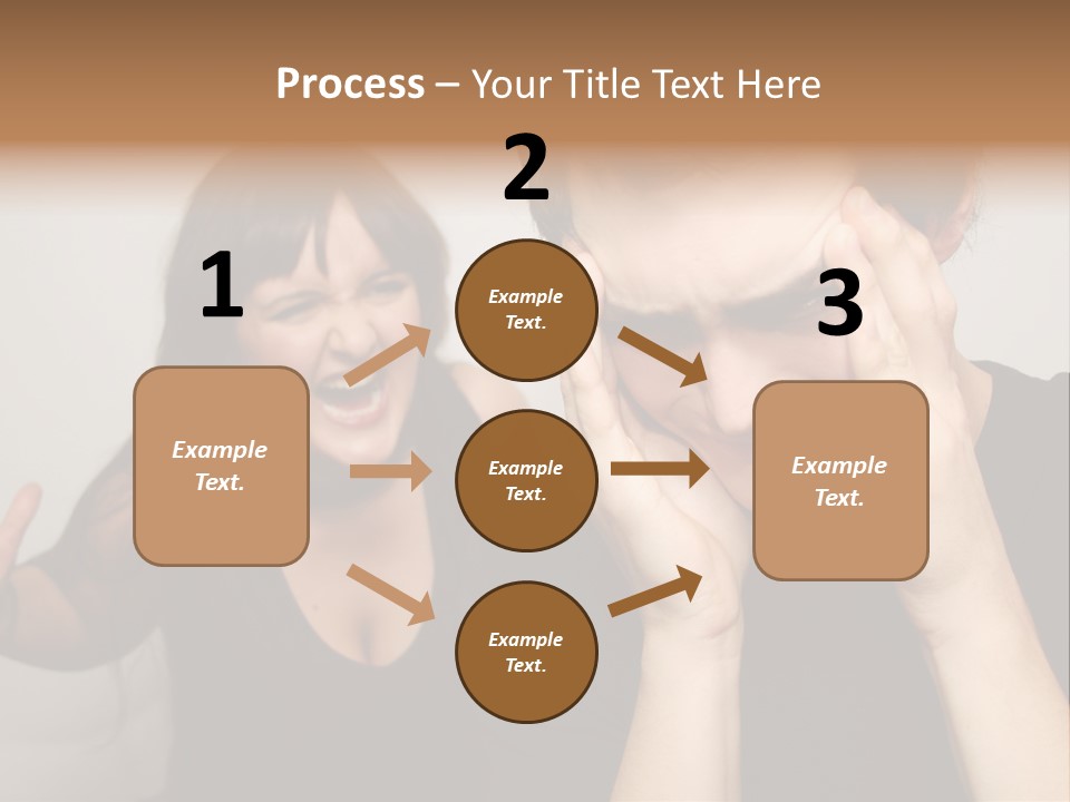 Divorce Caucasian Loud PowerPoint Template