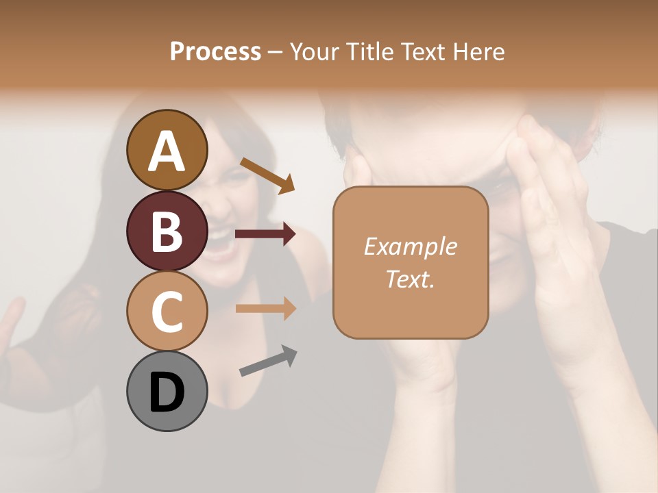 Divorce Caucasian Loud PowerPoint Template