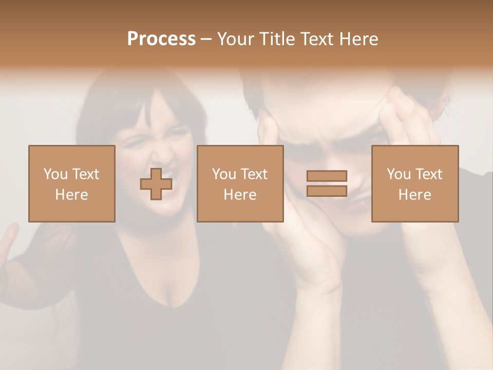 Divorce Caucasian Loud PowerPoint Template
