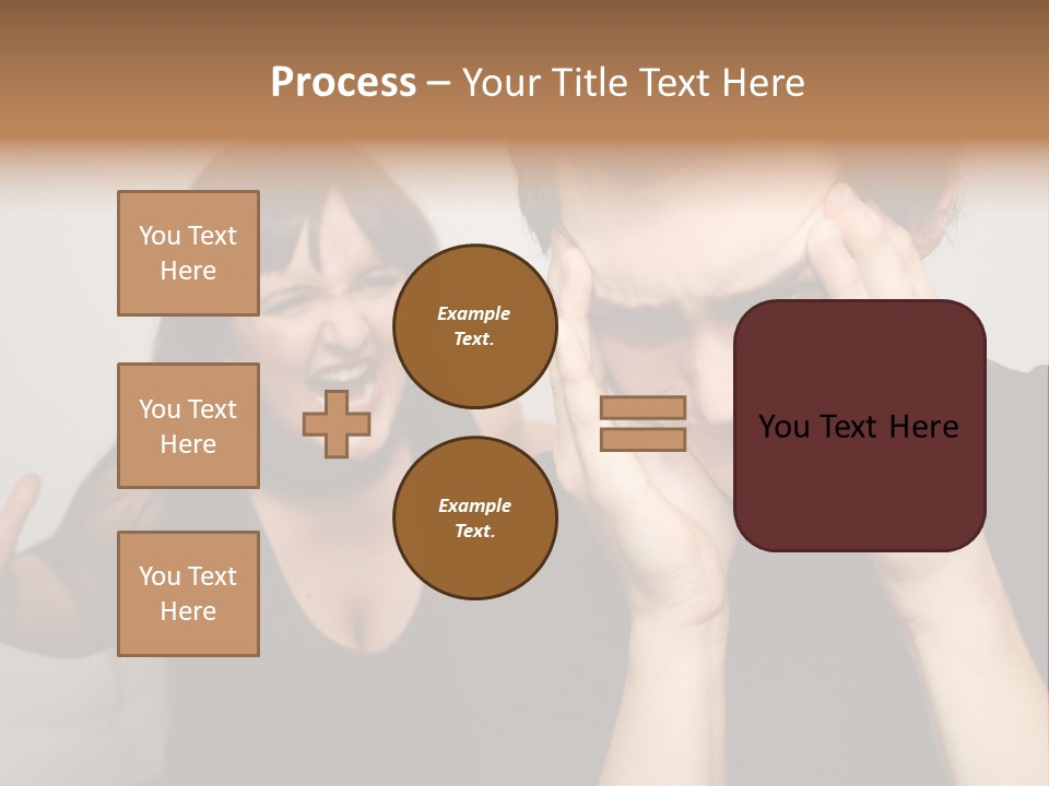 Divorce Caucasian Loud PowerPoint Template