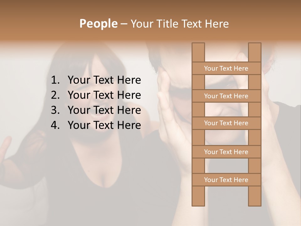 Divorce Caucasian Loud PowerPoint Template