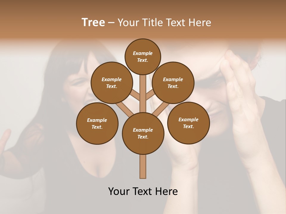 Divorce Caucasian Loud PowerPoint Template