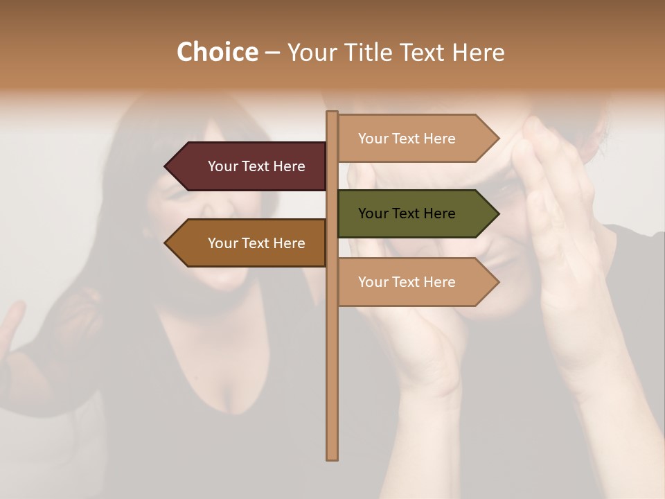 Divorce Caucasian Loud PowerPoint Template