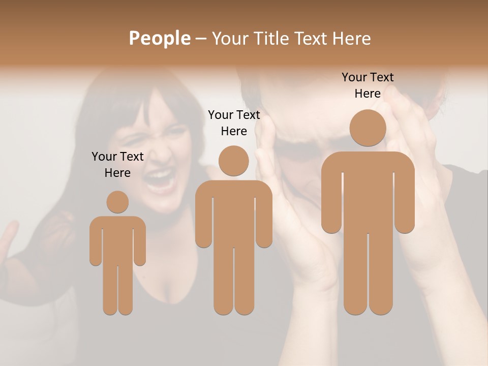 Divorce Caucasian Loud PowerPoint Template
