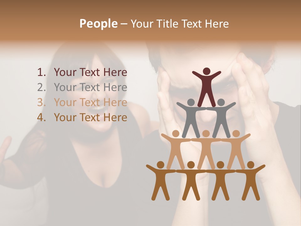 Divorce Caucasian Loud PowerPoint Template