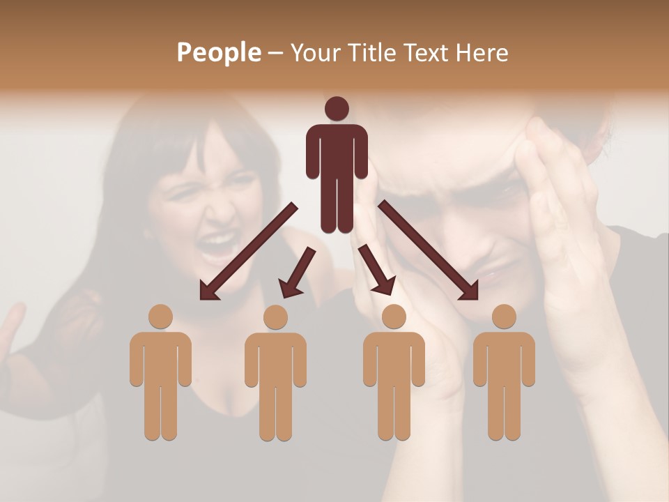 Divorce Caucasian Loud PowerPoint Template