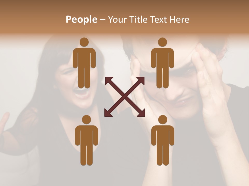 Divorce Caucasian Loud PowerPoint Template