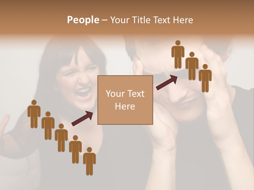 Divorce Caucasian Loud PowerPoint Template