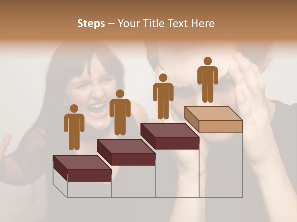 Divorce Caucasian Loud PowerPoint Template