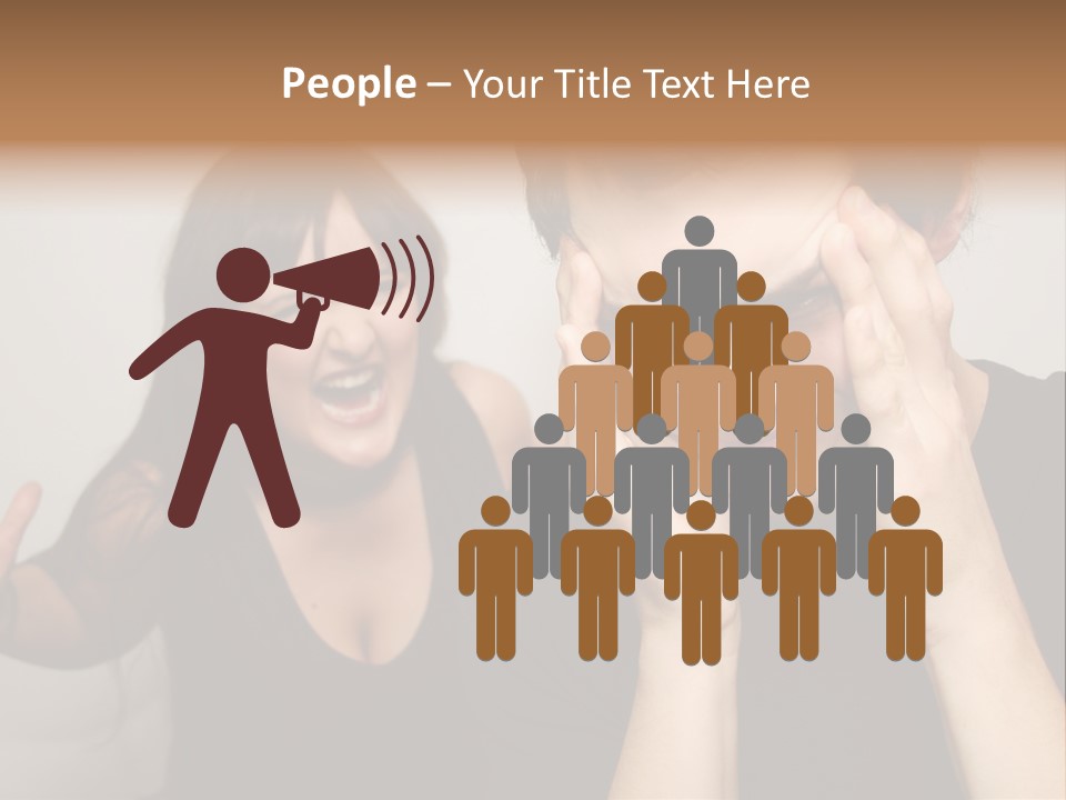 Divorce Caucasian Loud PowerPoint Template