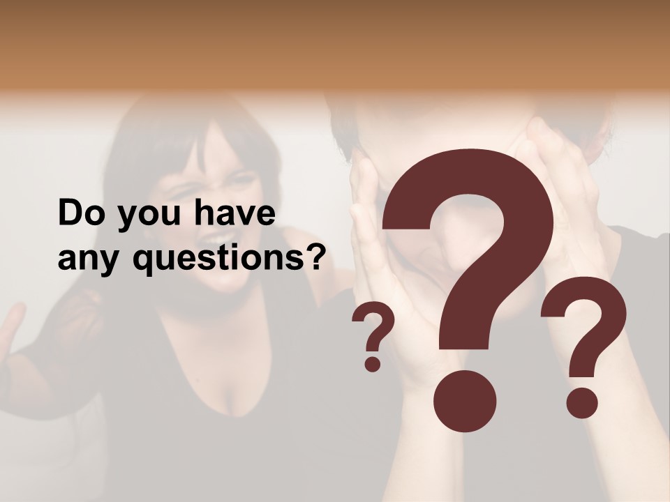 Divorce Caucasian Loud PowerPoint Template