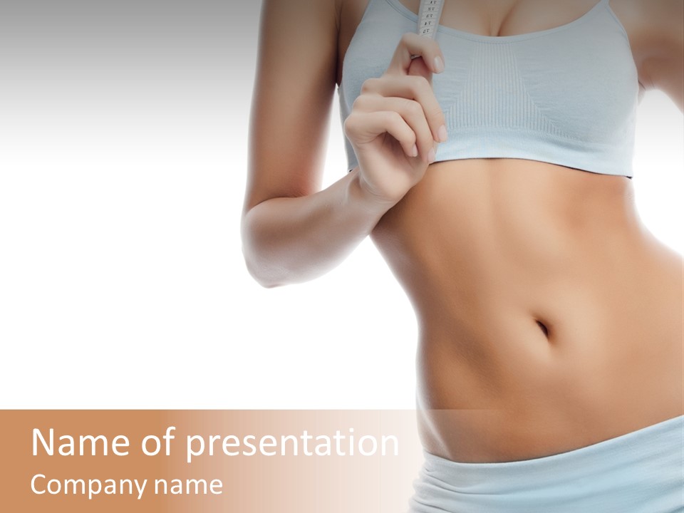 Waist Model Beauty PowerPoint Template