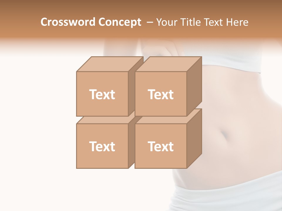 Waist Model Beauty PowerPoint Template