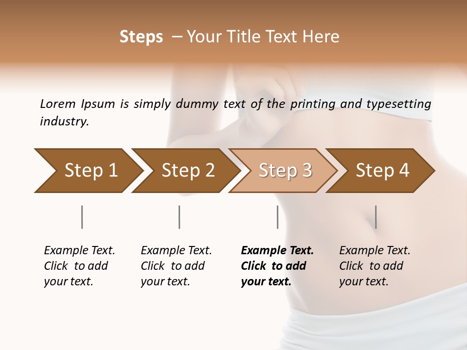 Waist Model Beauty PowerPoint Template