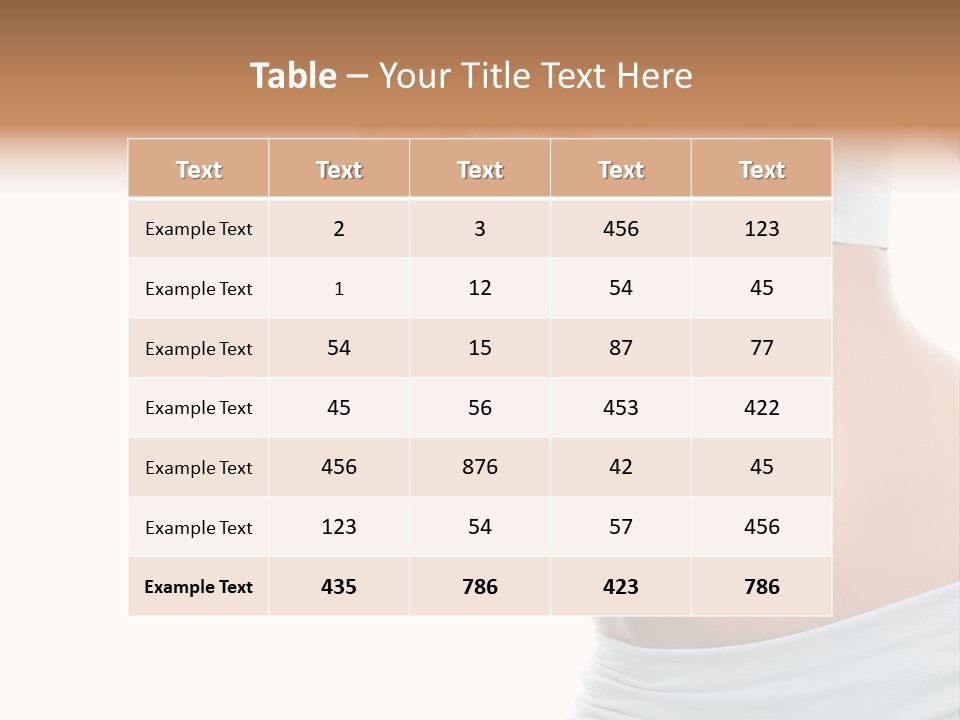 Waist Model Beauty PowerPoint Template