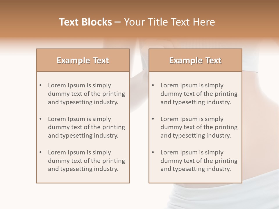 Waist Model Beauty PowerPoint Template