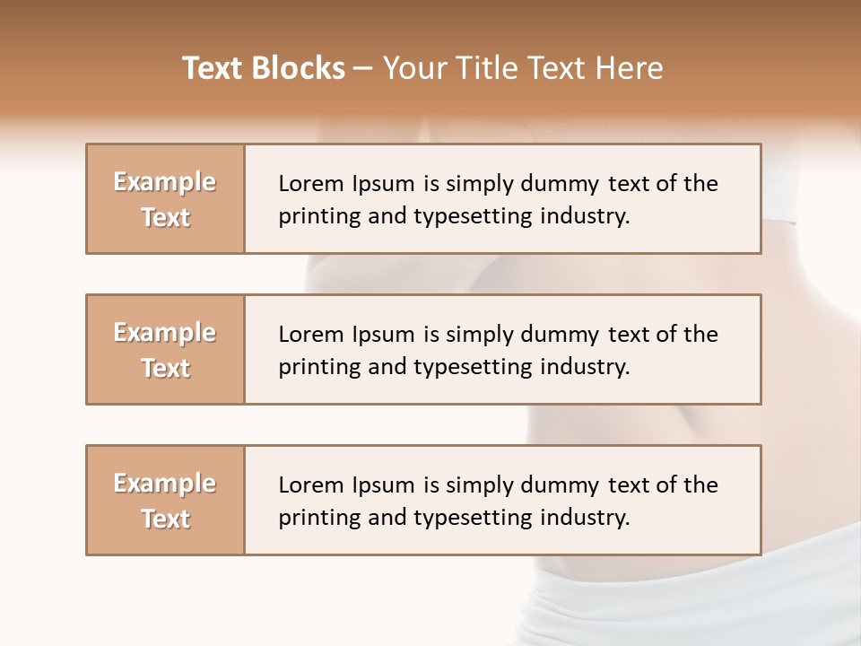 Waist Model Beauty PowerPoint Template