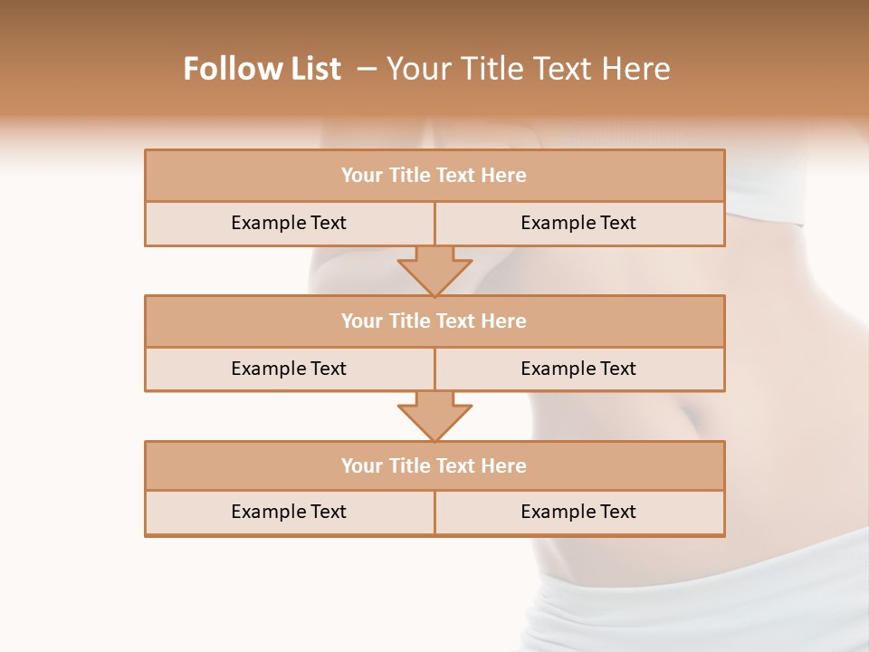 Waist Model Beauty PowerPoint Template