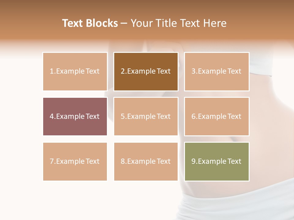 Waist Model Beauty PowerPoint Template