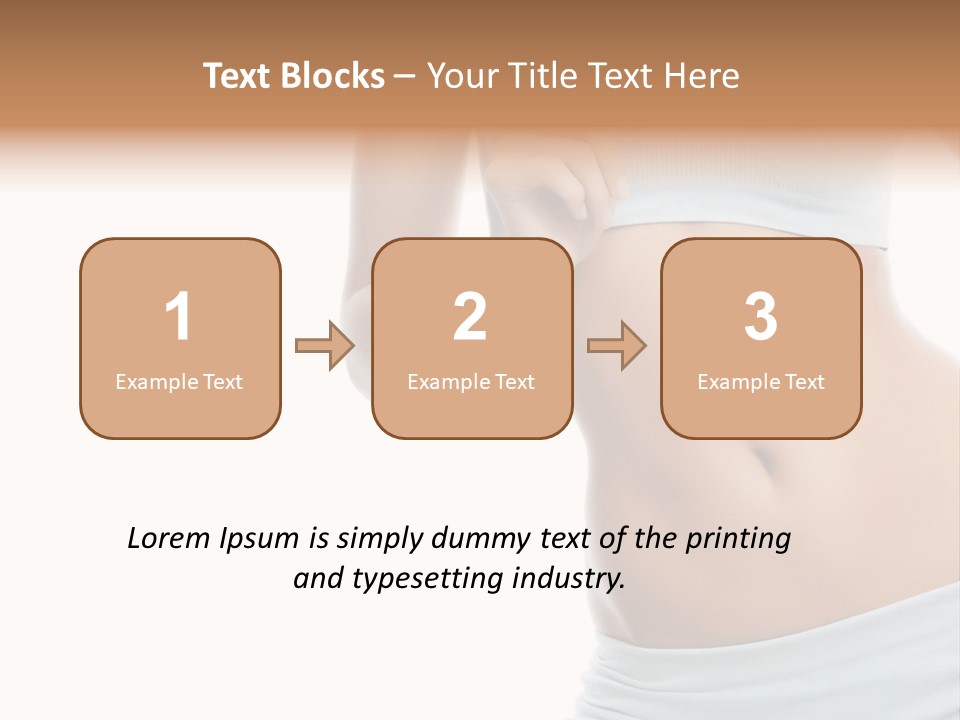 Waist Model Beauty PowerPoint Template