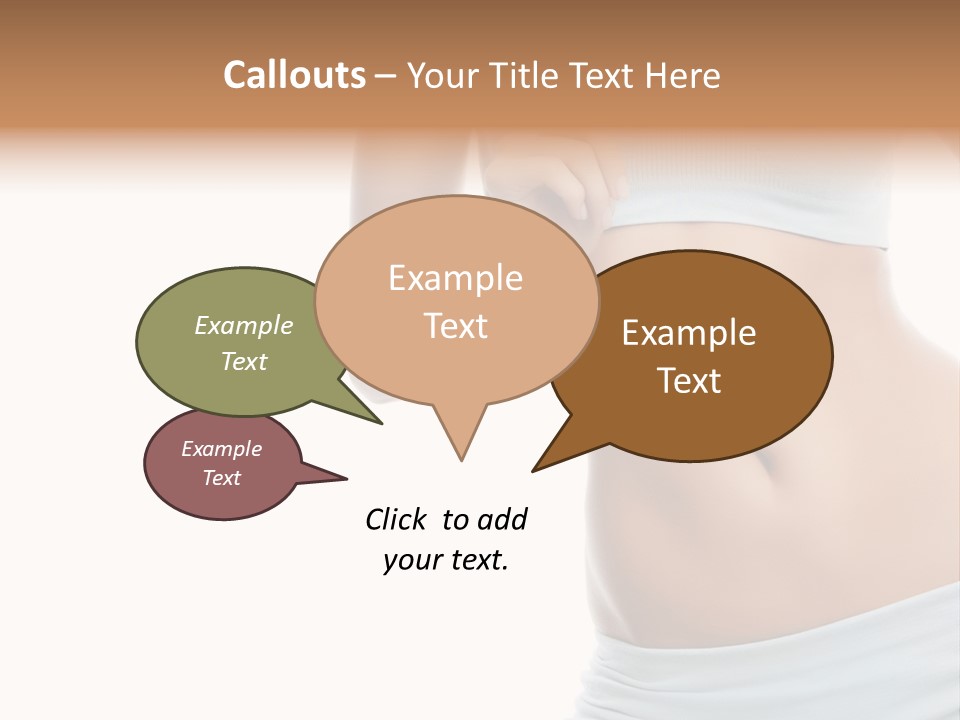 Waist Model Beauty PowerPoint Template