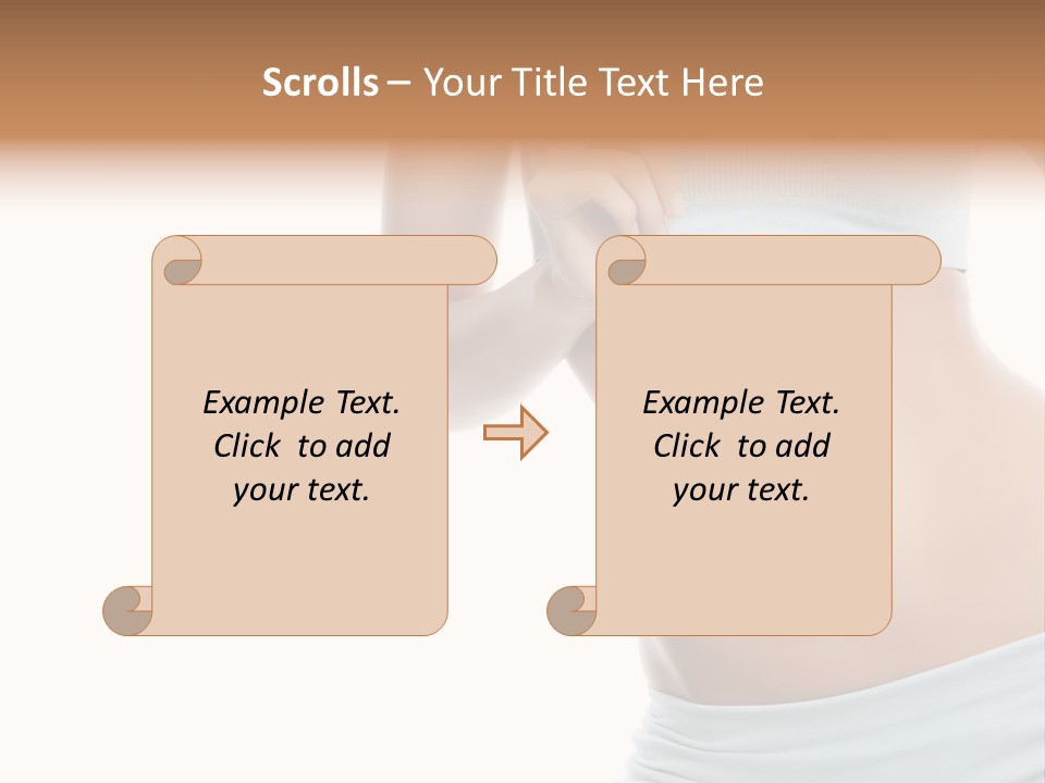 Waist Model Beauty PowerPoint Template