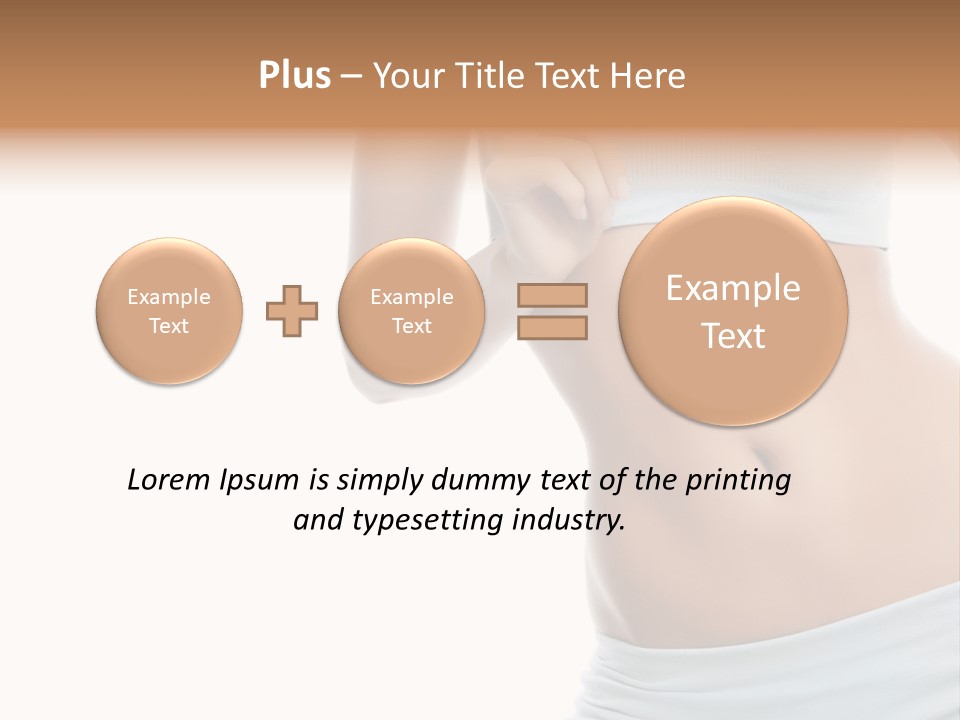 Waist Model Beauty PowerPoint Template