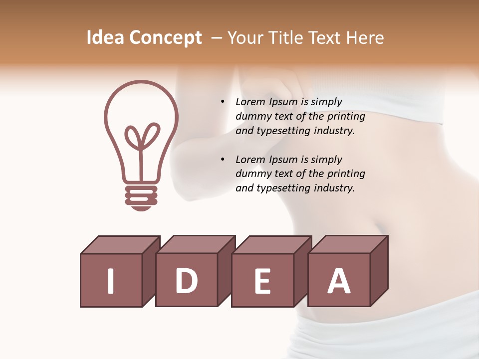 Waist Model Beauty PowerPoint Template