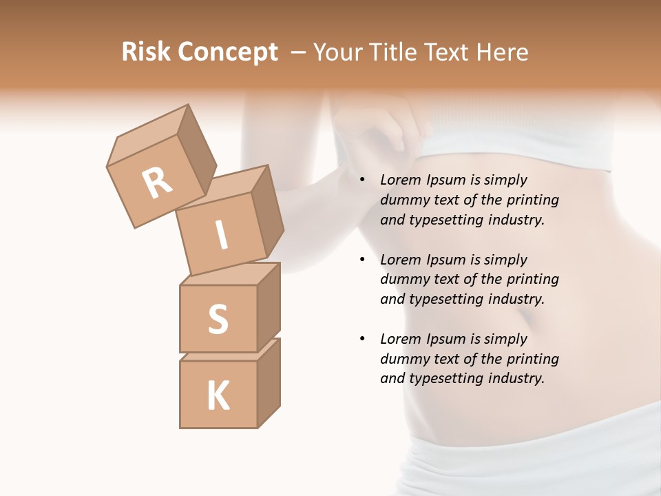 Waist Model Beauty PowerPoint Template