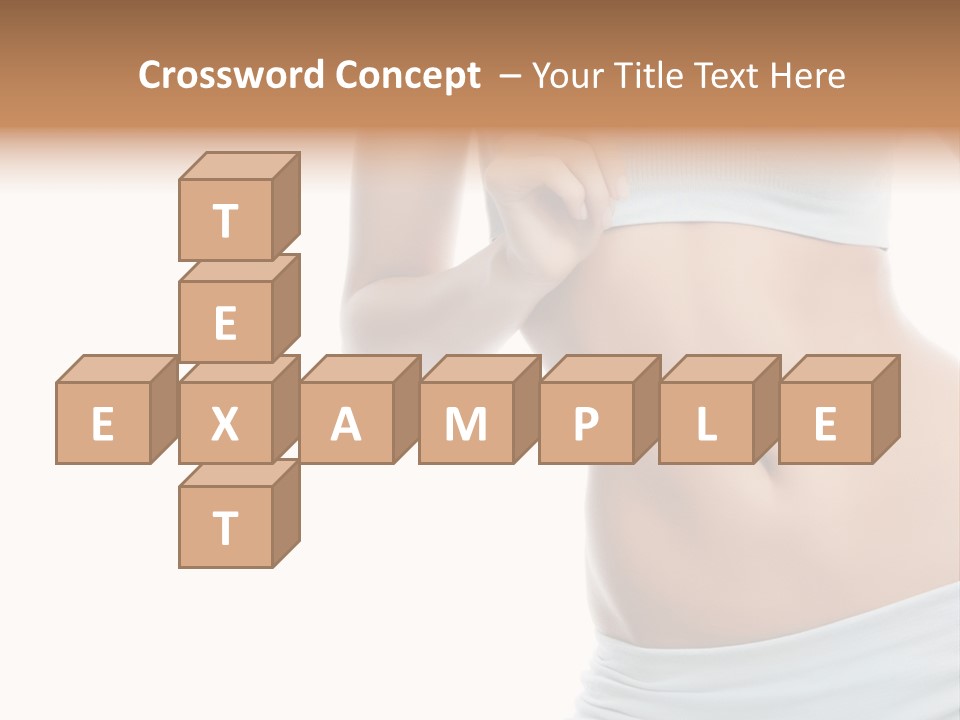 Waist Model Beauty PowerPoint Template