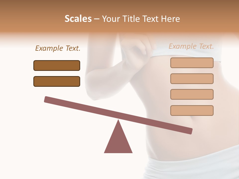 Waist Model Beauty PowerPoint Template