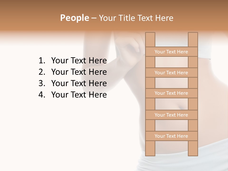 Waist Model Beauty PowerPoint Template