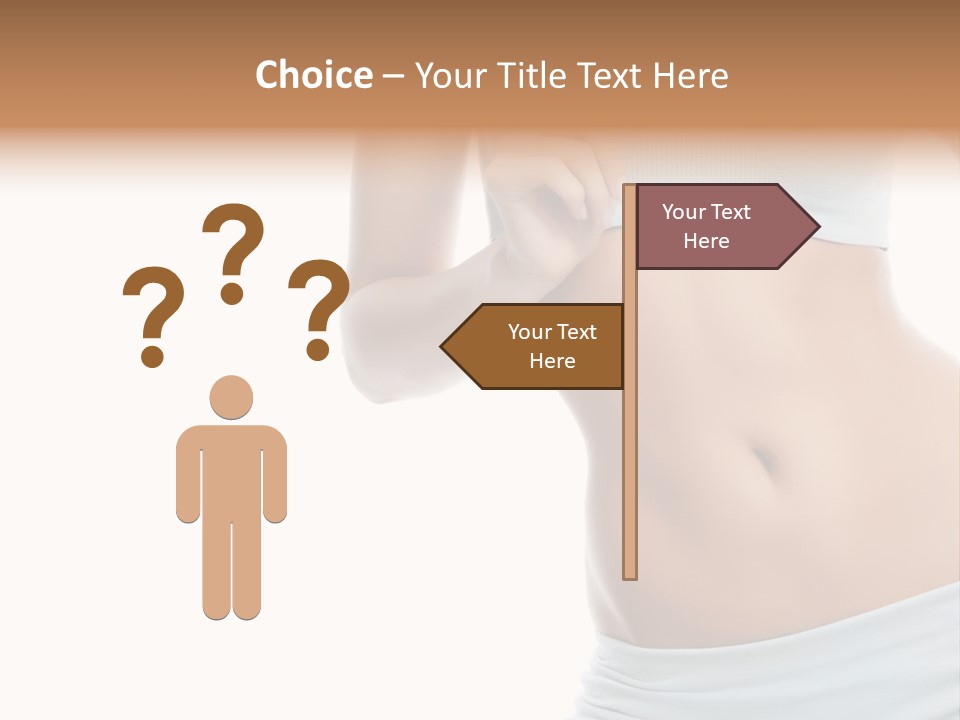 Waist Model Beauty PowerPoint Template