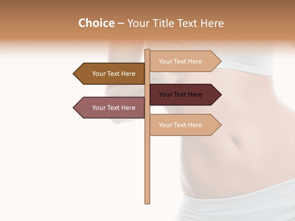 Waist Model Beauty PowerPoint Template