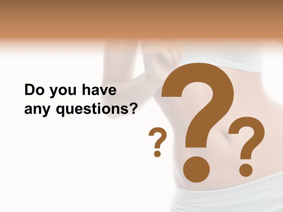 Waist Model Beauty PowerPoint Template