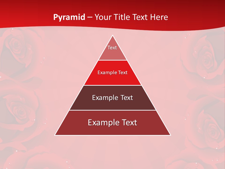 Wedding Blossom Red PowerPoint Template