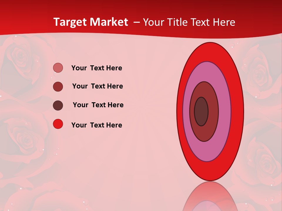 Wedding Blossom Red PowerPoint Template