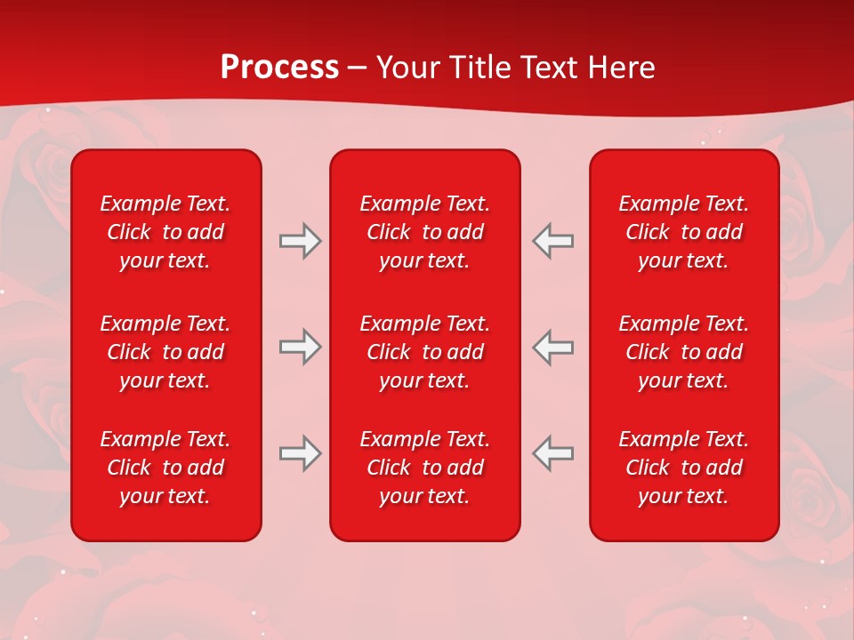 Wedding Blossom Red PowerPoint Template