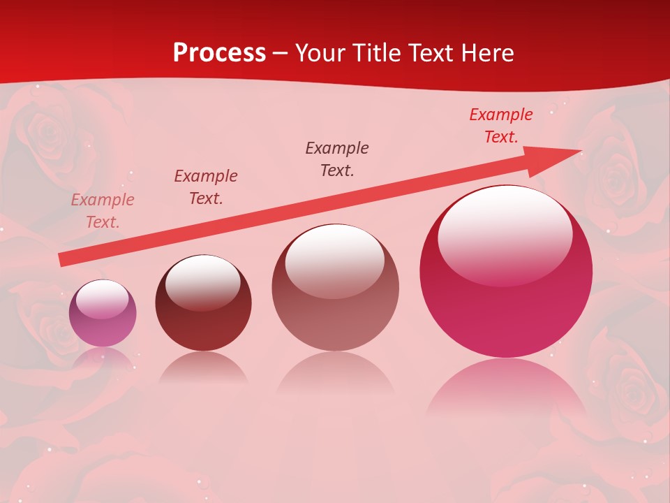 Wedding Blossom Red PowerPoint Template
