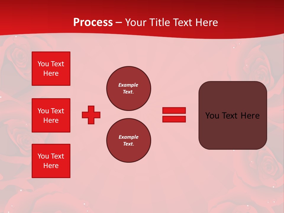 Wedding Blossom Red PowerPoint Template