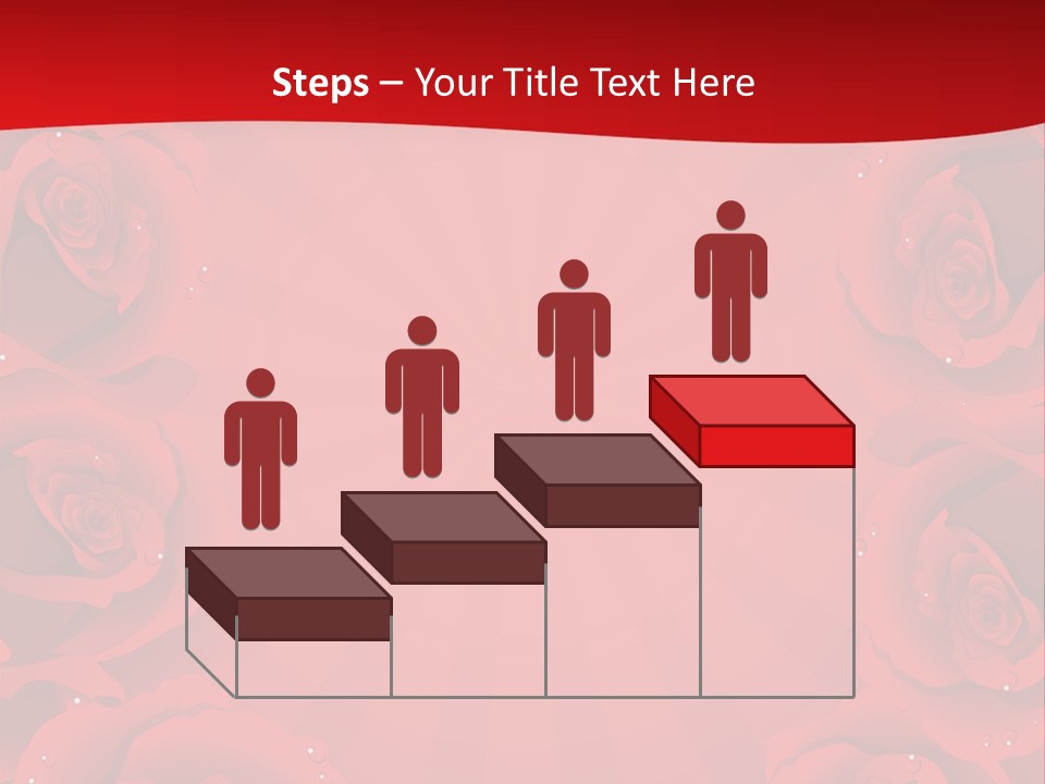 Wedding Blossom Red PowerPoint Template