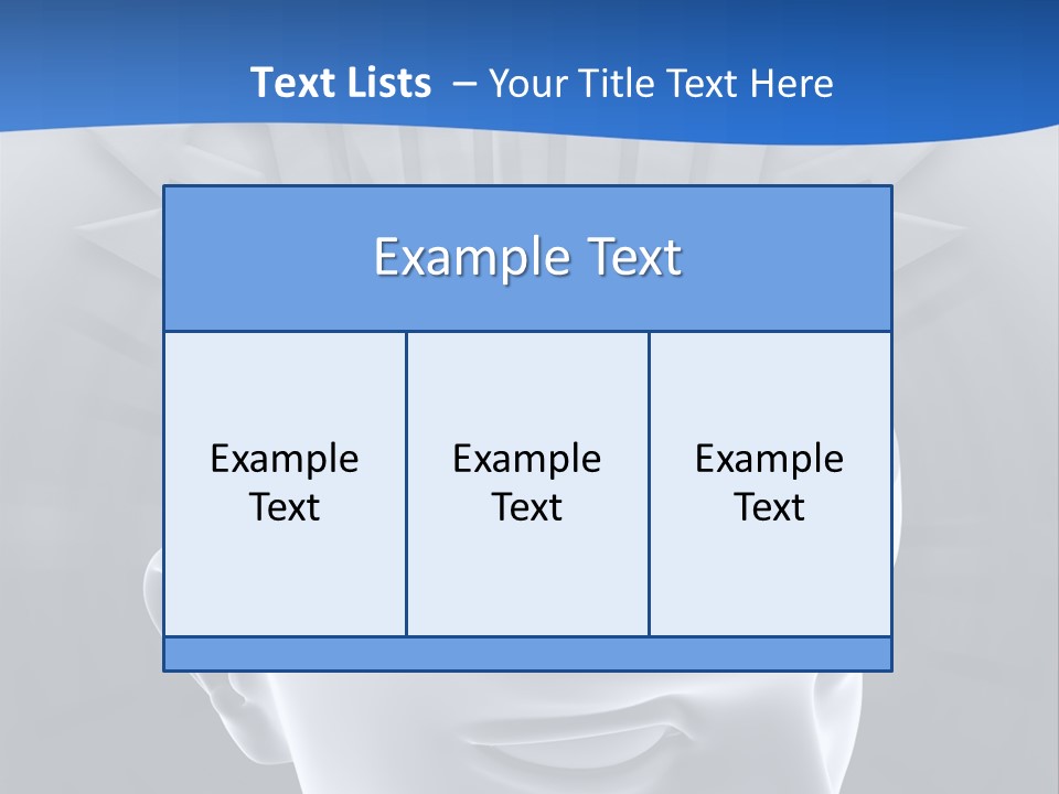 A Man's Head With A Maze In The Middle Of It PowerPoint Template