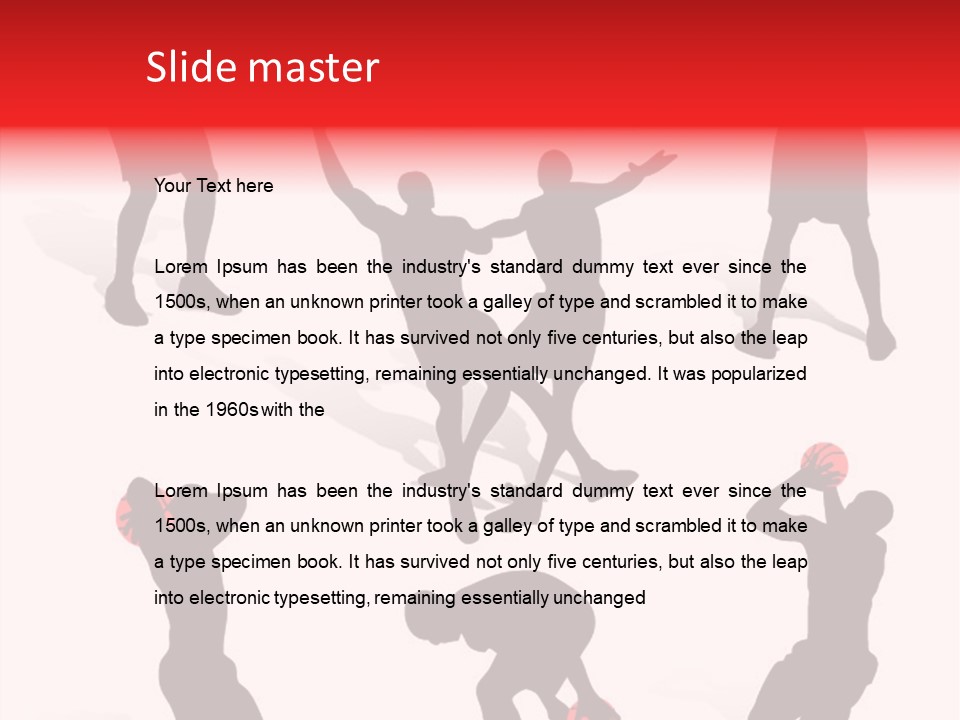 Jump Dribble League PowerPoint Template