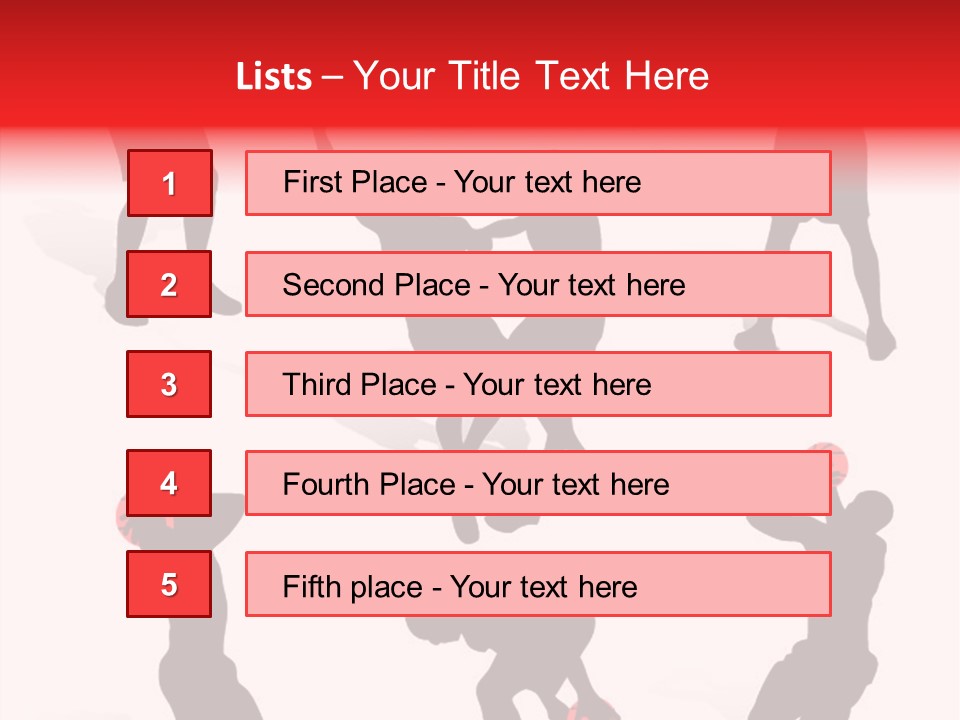 Jump Dribble League PowerPoint Template